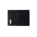 CARD HOLDER PRINTED CROCO BLACK