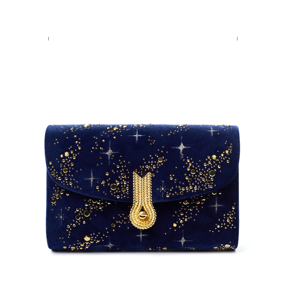 QUEEN MID CONSTELLATIONS NAVY/GOLD
