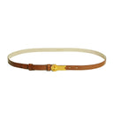 QUEEN BELT PRINTED LIZARD COGNAC