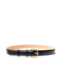 BAMBOO BELT BLACK CROCK