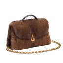 QUEEN ALTROVE CROCO & MINK DEMI BUFF
