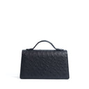 QUEEN ALTROVE OSTRICH BLACK/GUNMETAL