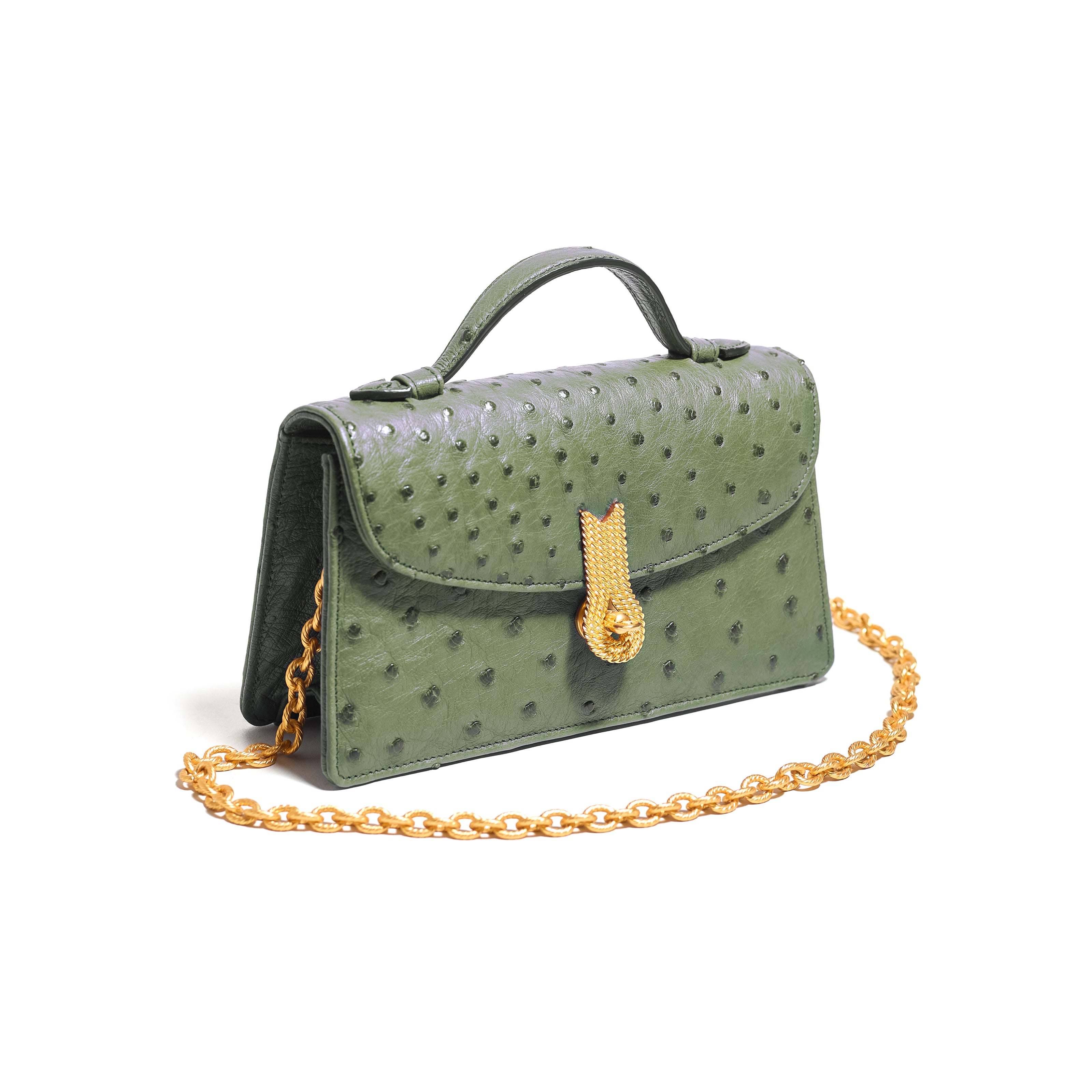 QUEEN ALTROVE OSTRICH PISTACCHIO