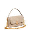 QUEEN BAGUETTE SOFT SHEARLING CACHEMIRE