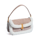 CACCIATORA LONG SHEARLING TAUPE SUEDE