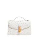 QUEEN ALTROVE OSTRICH WHITE MTO - Delivery 30 working days