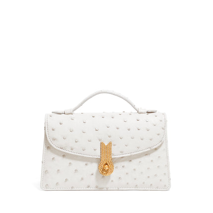 QUEEN ALTROVE OSTRICH WHITE