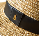 QUEEN STRAW HAT BLACK
