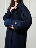 QUEEN PIERA SUEDE NAVY BLUE MTO Delivery 40/50 working days