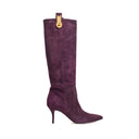 QUEEN BOOTS HEELS SUEDE VINTAGE PORT