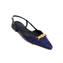 QUEEN SLINGBACK SUEDE NAVY
