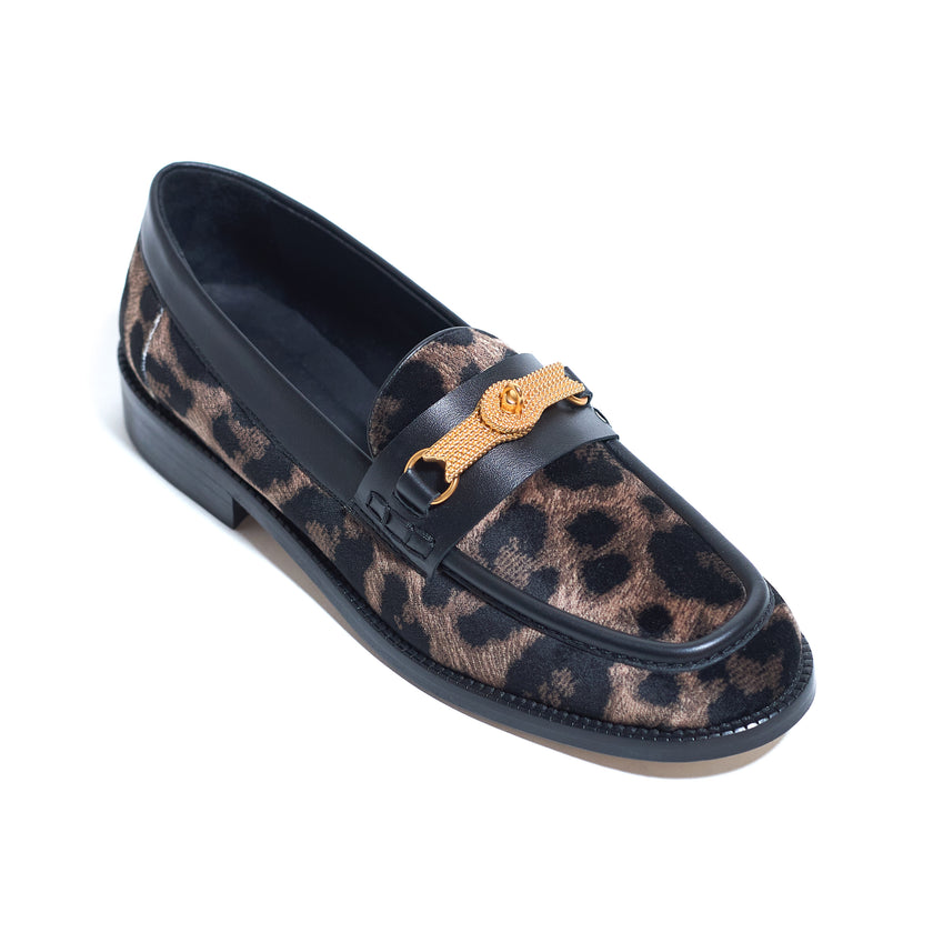 QUEEN LOAFER VELVET LEO