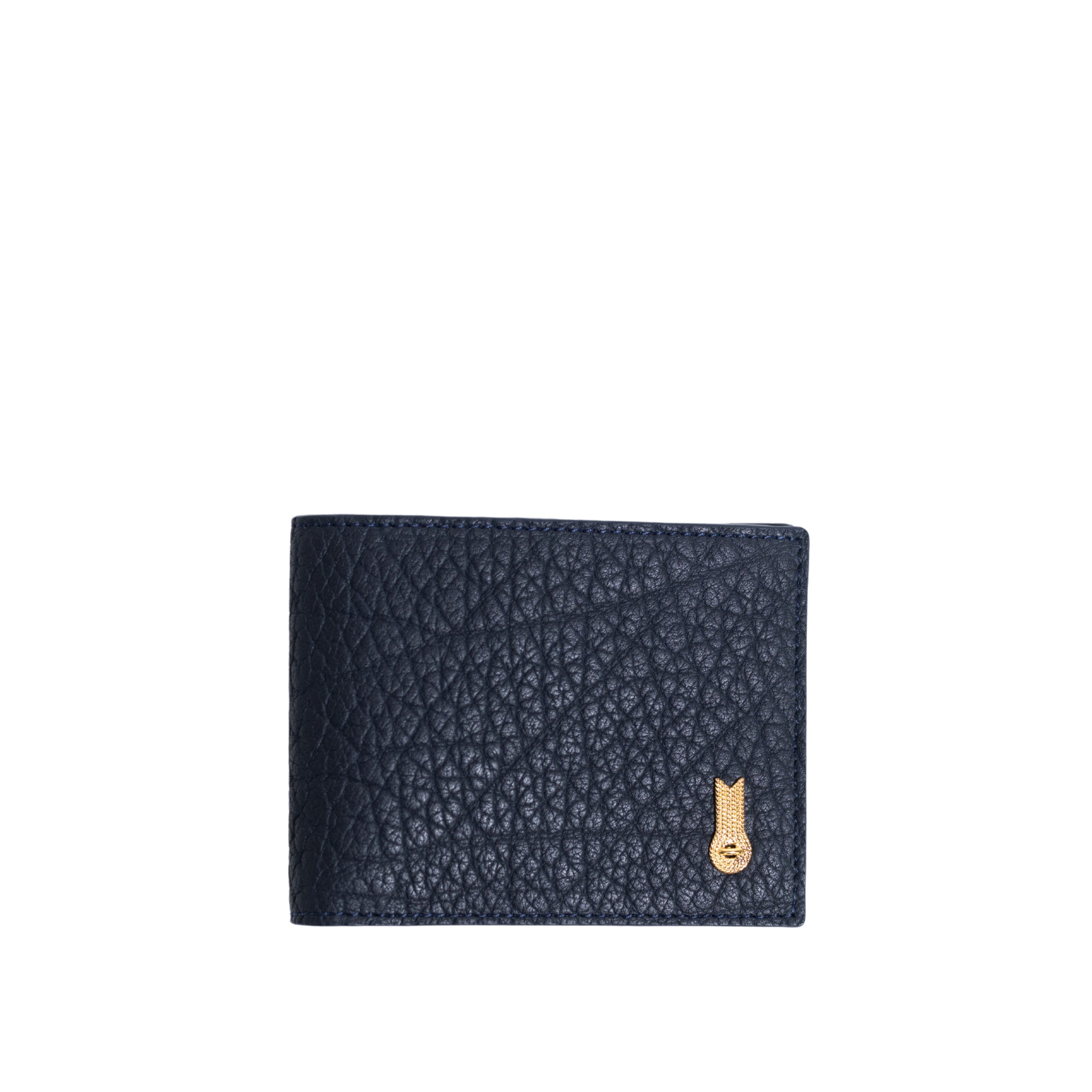 WALLET GRAINED NAVY BLUE