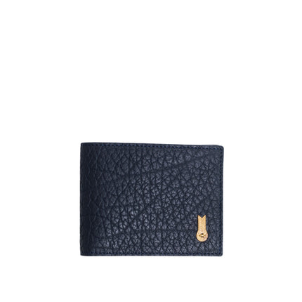 WALLET GRAINED NAVY BLUE